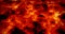 Volcanic River of Black and Orange Lava Floating Rendered Animation