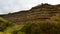 Volcanic rock cliff in Tower Hill Wildlife Reserve in Victoria