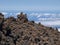 Volcanic rock formation at Teide top area