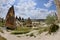 Volcanic rock pillars and cave churches,Sword Valley,Cappadocia
