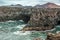 volcanic rocks off the coast of lanzarote