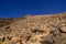 Volcanic rocks on the slope of the Teide volcano, on the island of Tenerife, Canary Islands, Spain.