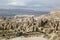 Volcanic rocks of an unusual shape in the vicinity of the village of Goreme in the Cappadocia region