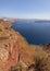 Volcanic Santorini landscape