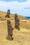 Volcanic Stone Statue at Rapa Nui National Park