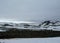 Volcanic white&black landscape of Fimmvorduhals between Eyjafjallajokull and Myrdalsjokull Fimmvorduhals Trek from Skogar to