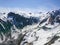 Volcano blue mountain with snow covered against blue sky background New Zealand