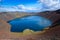 Volcano caldera crater lake, Iceland