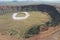 volcano crater in saudi arable