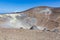 Volcano and crater at Vulcano, Aeolian Islands near Sicily, Italy