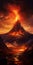 Volcano Eruption: A Chaotic Academia Of Gothic Dark And Ornate Mountain