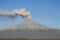 Volcano eruption popocatepetl