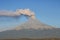 Volcano eruption popocatepetl