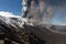 Volcano etna eruption