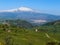 The volcano Etna landscape