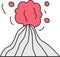 Volcano Explosion Doodle