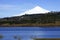 Volcano and Lake Villarrica in Chile