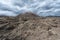 Volcano lava field, Lanzarote, Spain