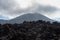 Volcano Lava. Pacaya Volcano in Background.