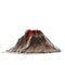 Volcano lava without smoke on the isolatedbackground. 3d illustration