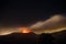 Volcano Masaya landscape night escene
