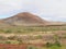 The volcano Montana colorada on Fuerteventura