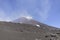 Volcano Mount Etna with smoking peak of main crater, Sicily, Italy