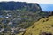 Volcano Rano Kau/ Rano Kao, the largest volcano crater in Rapa Nui Easter Island