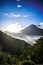 Volcano santa maria quetzaltenango, beautiful landscape with clouds