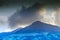 Volcano stromboli and its fumaroles Aeolian Islands