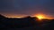 Volcano at sunset in Nahuel Huapi National Park, Argentina.