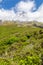 volcano Taranaki covered in clouds, New Zealand