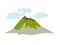 Volcano vector icon
