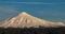 Volcano Villarrica covered in white