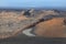 Volcanoes land art, Timanfaya National Park, Lanzarote, Spain