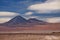 Volcanoes Licancabur and Juriques, Atacama desert