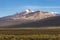 Volcanoes near the Sajama national park.