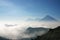 Volcanoes over a see of clouds