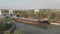 Volga-Don shipy canal, cargo transportation, Volgograd, Russia, motor ship, bulk carrier, anchor, lock, gate, channel, structure,