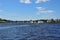 Volga river in Tver city, Russia