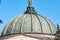 Volgograd, Russia - August 26, 2019: Closeup dome on the building of the Volgograd planetarium