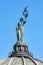 Volgograd, Russia - August 26, 2019: Closeup statue of Vera Mukhina