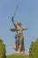 VOLGOGRAD, RUSSIA - JUNE 28, 2018: Sculpture Motherland Calls on the Mamayev Hill in Volgograd, Russ