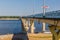 VOLGOGRAD, RUSSIA - JUNE 28, 2018: Volgorad - Krasnoslobodsk bridge over Volga river, Russ