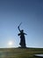 VOLGOGRAD, RUSSIA - MAY 2023: Monument in the center of the city, where the famous Soviet woman was born, historical