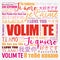 Volim te  I Love You in Croatian word cloud in different languages of the world