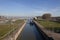 Volkerak water locks, part of the Dutch Delta Works and the largest inland water locks in Europe