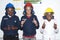 Volkswagen Celebrate family day in uitenhage - Young boys display safety gear