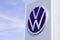 Volkswagen dealership sign brand and new modern sign logo front of store German