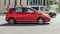Volkswagen Golf Plus in red color on city road. VW Golf Plus is a compact van produced by Volkswagen